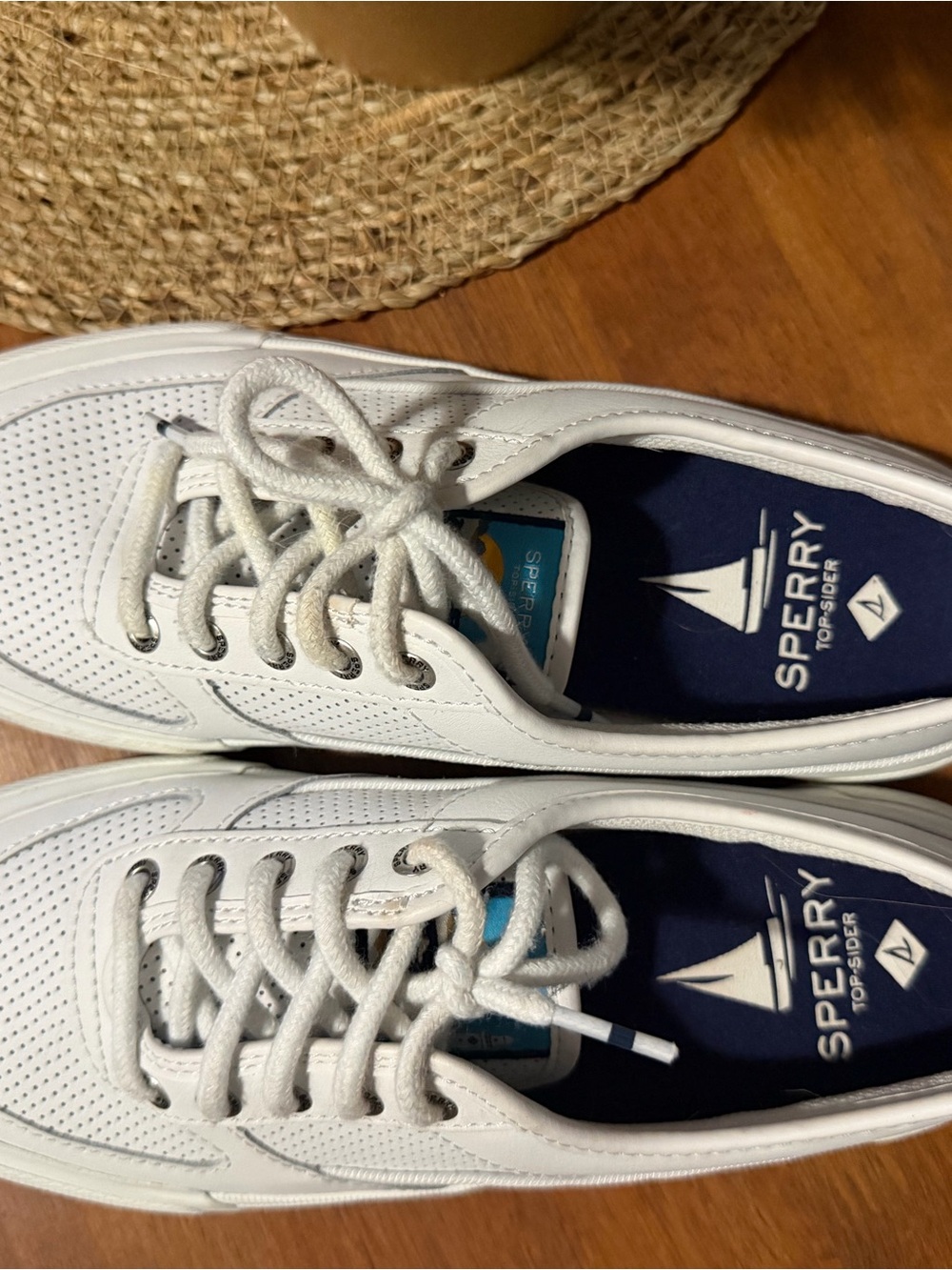 Sperry Women's White Top sliders Lace-Up Sneakers - Picture 3 of 3